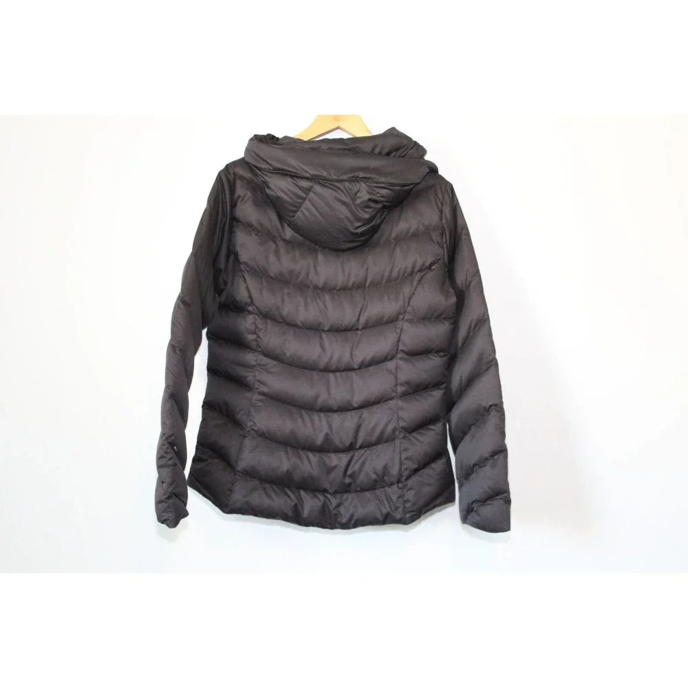 Patagonia Downtown Jacket Hooded Puffer Black Down Coat Womens Size Large H14287 - Picture 7 of 15